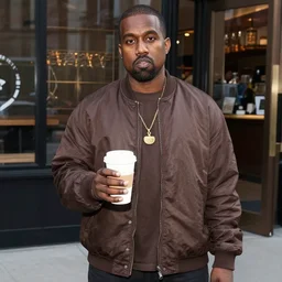 kanye west cosplaying!! as bean! of coffee
