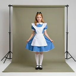 alice in wonderland, studio photography, backdrops prop, photo, 4 k, 8 k, high definition