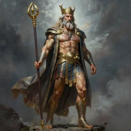 hyperrealistic mixed media painting of zeus, full body, stunning 3 d render inspired art by p. craig russell and barry windsor - smith dim volumetric lighting, 8 k octane beautifully detailed render, post - processing, intricate, epic composition, grim yet sparkling atmosphere, cinematic lighting