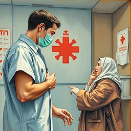 medical check for coronavirus. highly detailed, digital painting, watercolor, soviet realism, engraving, artstation, concept art, smooth, sharp focus, vivid grunge, manga, illustration, unreal engine 5, 8 k, art by bilibin and kuvshinov and malevich and mucha