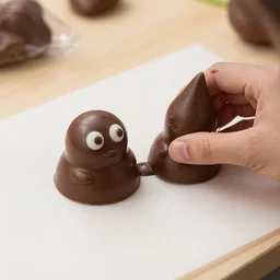 smurf made from chocolate