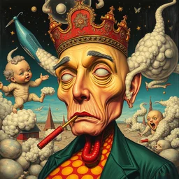 refined oil painting lowbrow pop surreal masterpiece in the style of robert williams,