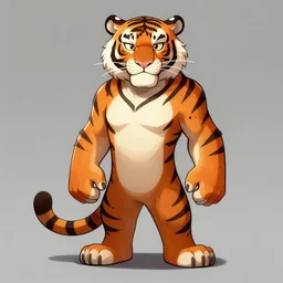 Tiger character art, trending on artstation, deviantart