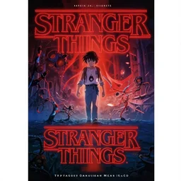 Stranger Things Japanese Anime Poster