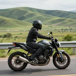 scenic motorcycle ride, beautiful view, hyperrealistic, high quality photo, highly detailed, smooth, sharp focus, highly detailed