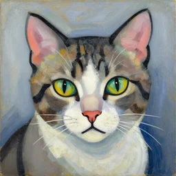 portrait cat beautiful robert delaunay