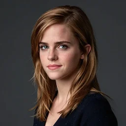 A photograph of Emma Watson as a man. Gender switched. Studio lighting