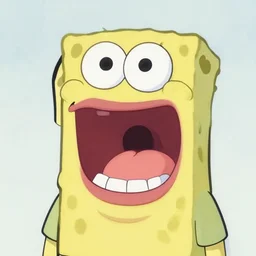character wit really wide mouth