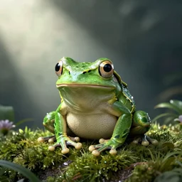 green autistic frog by travis charest