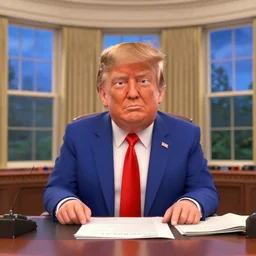 donald trump 3 d pixar in oval office