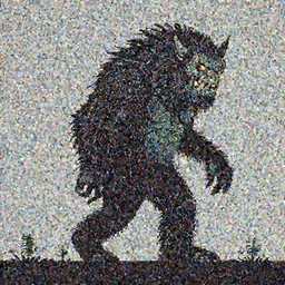 Walking spritesheet of a monster