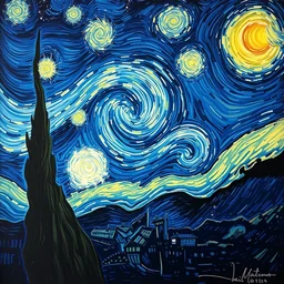 starry night by vincent van gogh