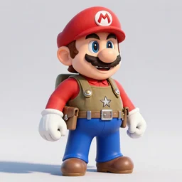 mario as a world war i soldier, super high quality, detailed