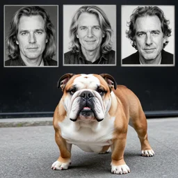 bulldog on the street, award winning photography, high detail, photography by annie leibovitz, ansel adams, mary ellen mark
