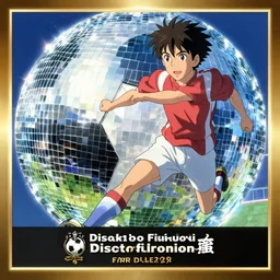 disco diffusion painting of football by makoto shinkai, masterpiece, contest award winner