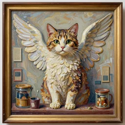 littlest pet shop cat impasto masterpiece angelic mythical fresco by michelangelo from 1 5 1 1