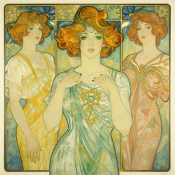 an art nouveau streamline moderne portrait in the style of donato giancola and charles dulac and anna dittmann.