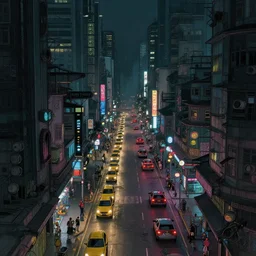 cyberpunk streets of manila, detailed intricate illustration, dark atmosphere, detailed illustration, hd, 4 k, digital art, overdetailed art, by greg rutkowski, by loish, complementing colors, trending on artstation, deviantart