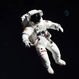 a dead astronaut floating in space