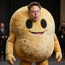 photo of elon musk cosplaying as a meatballs costume, highly detailed, extremely high quality, hd, 4 k, 8 k, professional photographer, 4 0 mp, lifelike, top - rated, award winning, cinematic, realistic, detailed lighting, detailed shadows, sharp, no blur, edited, corrected, trending