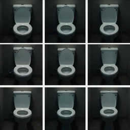music video which only consists of different angles of the same view of a toilet with dramatic lighting