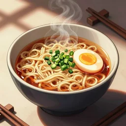 Bowl of ramen, comic book style