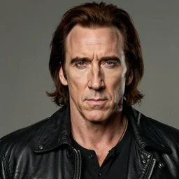 nic cage as lex luther, buff, painted portrait, highly detailed,