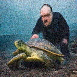 An astonished Winston Churchill discovers the first turtle ever in Galapagos, XF IQ4, f/1.4, ISO 200, 1/160s, 8K, RAW, unedited