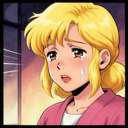 amber heard crying, drawn in the style of a comic