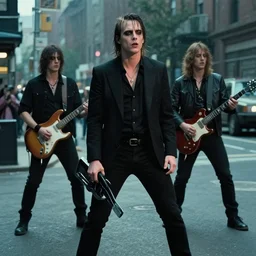 nine inch nails performing on the streets of hell movie still