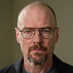 an movie still of walter white as eleven bald in stranger things, close up, high details,