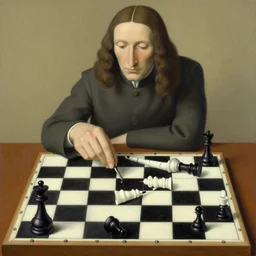 checkers, painting by rene magritte, high detail, high resolution