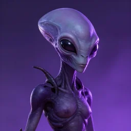 character portrait art, ant alien, trending in artstation, purple color lighting