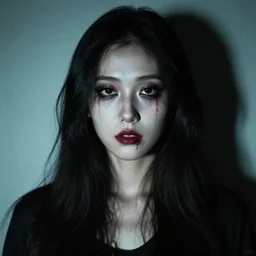 mom without her make up. scary.