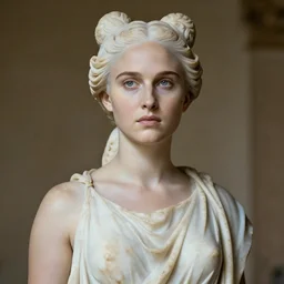 natalie portman as a greek marble statue