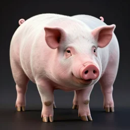 human pig hybrid, high definition, photorealistic