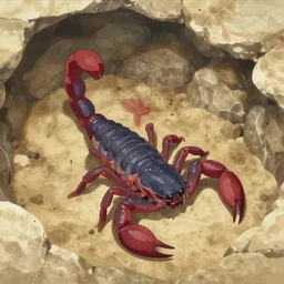 “a sandstone pit full of scorpions in the Made in Abyss anime”