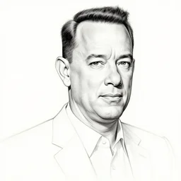 linework preliminary drawing of tom hanks, frank frazetta, by michelangelo, peter paul rebens