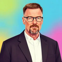 colorful!!!!! mcbess illustration of walter white
