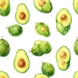 “ avocado, repeating pattern, illustrative ”