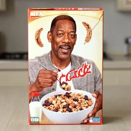 bill cosby branded cereal box