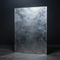 metal sheet in a dark room covered with mist by ian sprigger