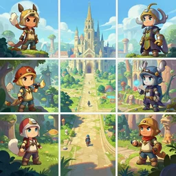 photo cartoon illustration comic manga painting of nantes, france environement : 6 fantasy environement, digital painting, volumetric lighting by feng zhu, 3 d alejandro alvarez alena aenami artworks in 4 k beeple, by thomas kinkade hearstone league of legends dofus overwatch