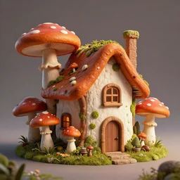 house made of mooshrooms, hyper detailed, digital art, artstation, cinematic lighting, studio quality, smooth render, by caravaggio, artgerm, greg rutkowski, craig mullins