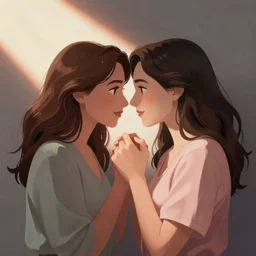 lesbian love by disney concept artists, blunt borders, rule of thirds