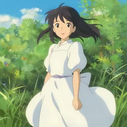 beautiful dress, animation, by makoto shinkai