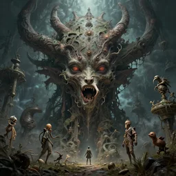 fantasy art hyper realistic subconscious nightmare mind of god created interesting bizarre subconscious fantastic art award winning best ultra detailed magnificent deep sharp focus concept art