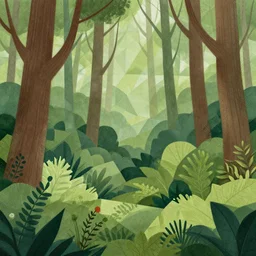 detailed illustration of beautiful forest and undergrowth, geometric art, detailed matte illustration, geometric art by robert h hudson, detailed illustration of beautiful forest and undergrowth