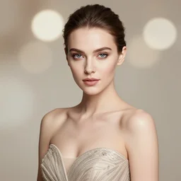 a gorgeous russian female photo, bokeh, beautiful face, professionally retouched, soft lighting, realistic, smooth face, full body shot, torso, dress, perfect eyes, sharp focus on eyes, 8 k, high definition, insanely detailed, intricate, elegant, art by artgerm and kyoung hwan kim