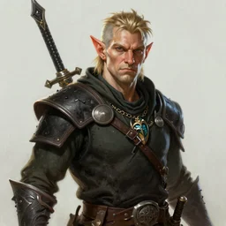 A fantasy comic book style portrait painting of rob schneider as a halfling thief, unreal 5, DAZ, hyperrealistic, octane render, RPG portrait, dynamic lighting